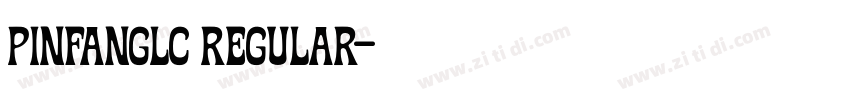 pinfangLC regular字体转换 pinfangLC regular字体转换
